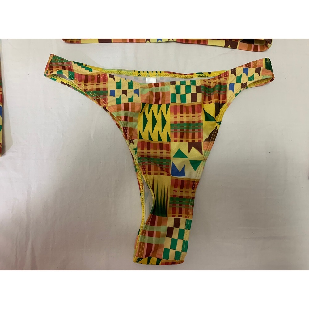 Tia Ankara Women Long Sleeve Bikini Set Two Piece Swimsuit Swimwear Sz M - Picture 6 of 12